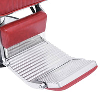 vidaXL Poltrona da Barbiere Rossa 68x69x116 cm in Similpelle