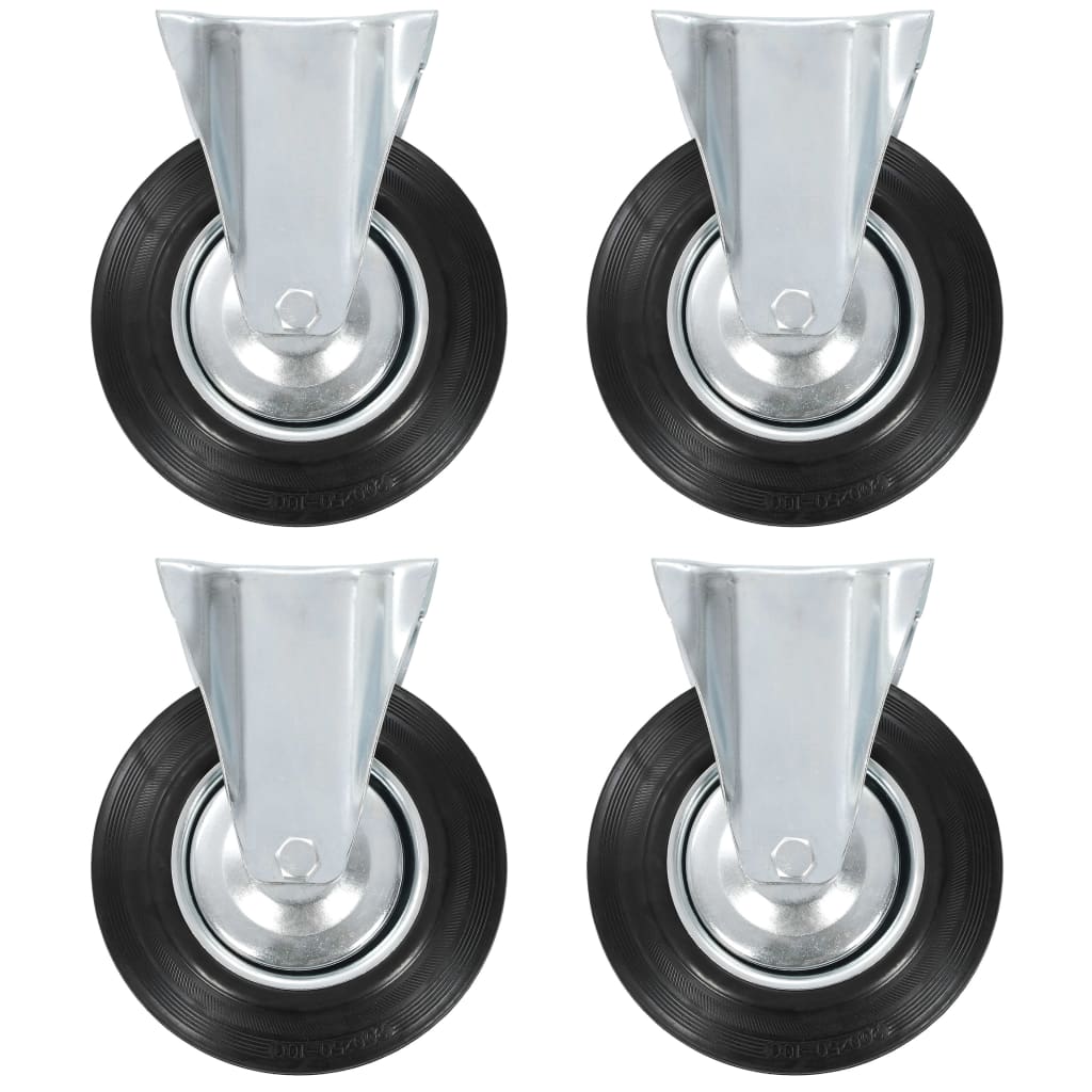 Rotelle Fisse 4 pz 200 mm  cod mxl 58021