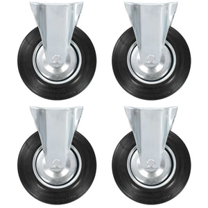 Rotelle Fisse 4 pz 200 mm  cod mxl 58021