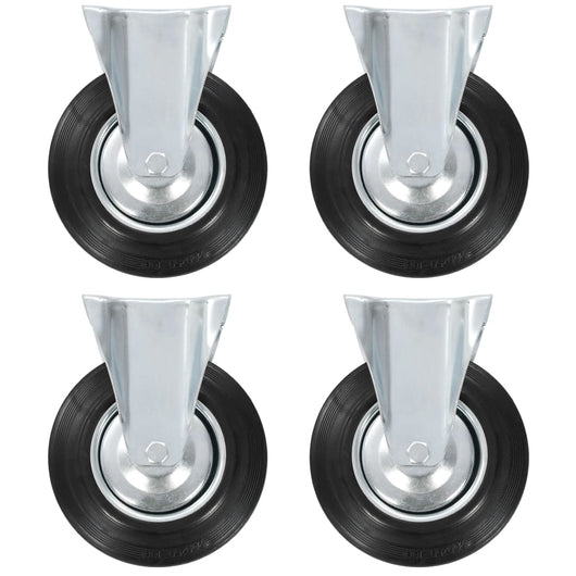 Rotelle Fisse 4 pz 200 mm  cod mxl 58021