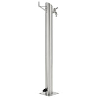 Fontanella a Colonna in Acciaio Inossidabile Rotonda 95 cm cod mxl 53497