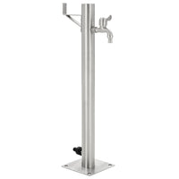 Fontanella a Colonna in Acciaio Inossidabile Rotonda 65 cm cod mxl 52897