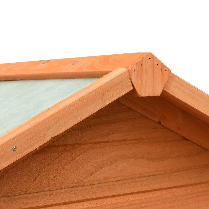 Gabbia per Uccelli in Legno di Pino e Abete 125,5x59,5x164 cm 170638