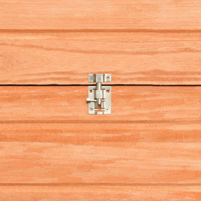 Gabbia in legno massiccio di pino e abete 152 x 128 x 108 cm legno marrone 02_0000582