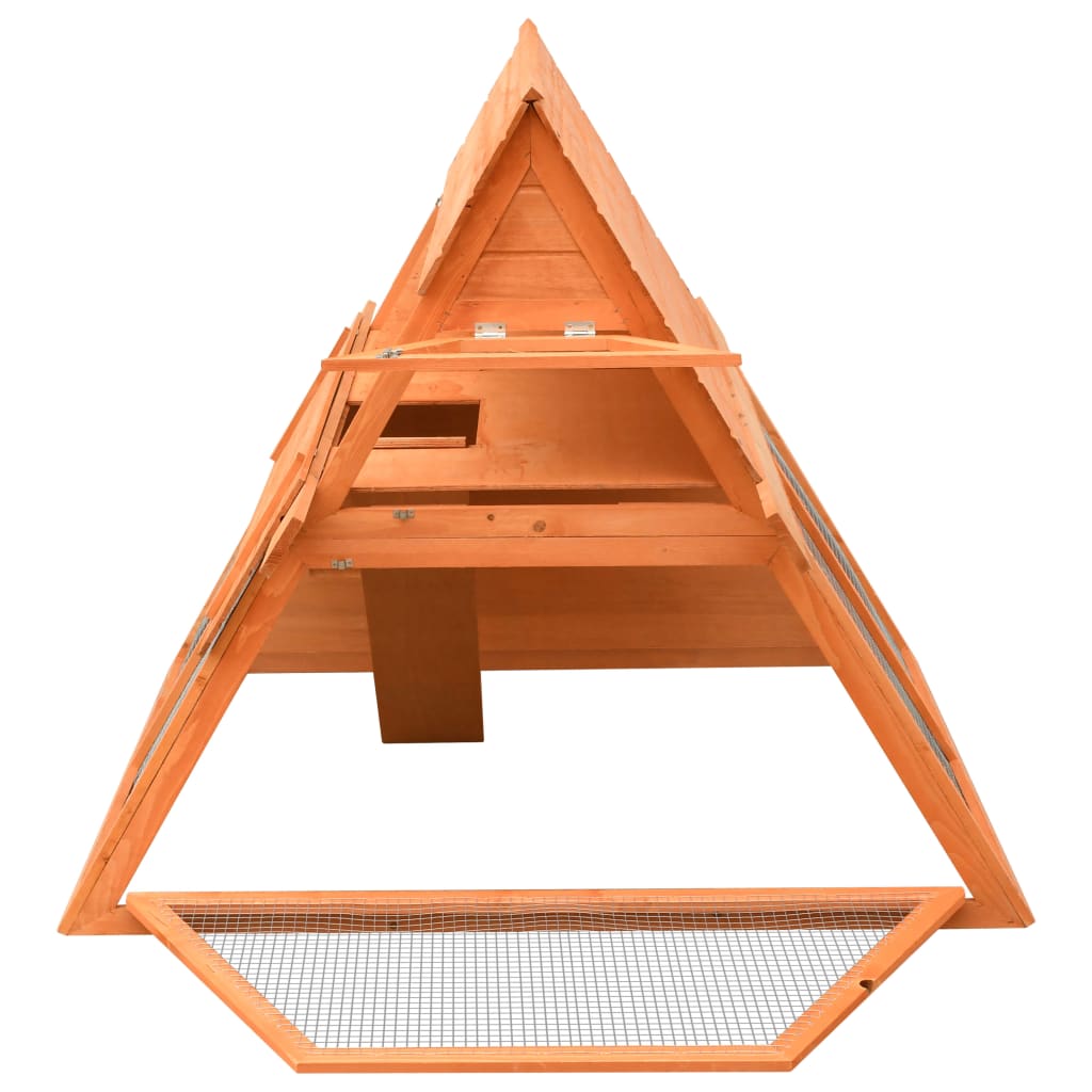 Conigliera in Legno Massello di Pino e Abete 152x128x108 cm