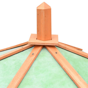 Gabbia per Polli Legno Massello di Pino e Abete 126x117x125 cm 170645