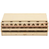 Casetta Cova per Galline 5 Scomparti 117x33x54 cm Legno di Pinocod mxl 73463