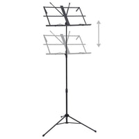 Leggio Musicale Nero in Acciaio cod mxl 62218