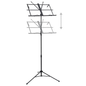 Leggio Musicale Nero in Acciaio cod mxl 62218