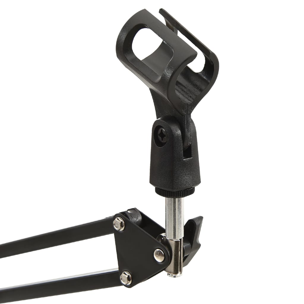 Supporto da Tavolo per Microfono Nero in Acciaio 70079