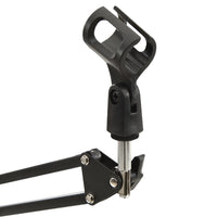 Supporto da Tavolo per Microfono Nero in Acciaio 70079