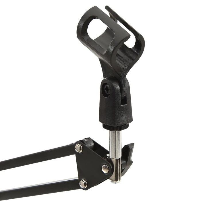 Supporto da Tavolo per Microfono Nero in Acciaio 70079