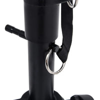 Set Supporto per Tastiera a Doppia Staffa con Sgabello Nero 70096