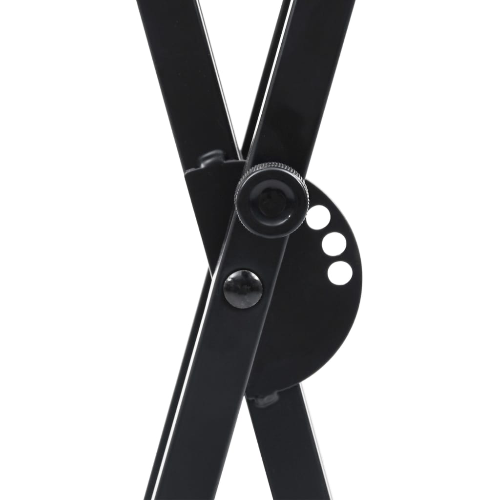 Set Supporto per Tastiera a Doppia Staffa con Sgabello Nero cod mxl 77086