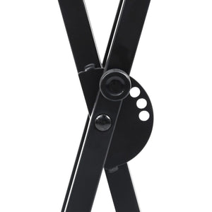 Set Supporto per Tastiera a Doppia Staffa con Sgabello Nero cod mxl 77086