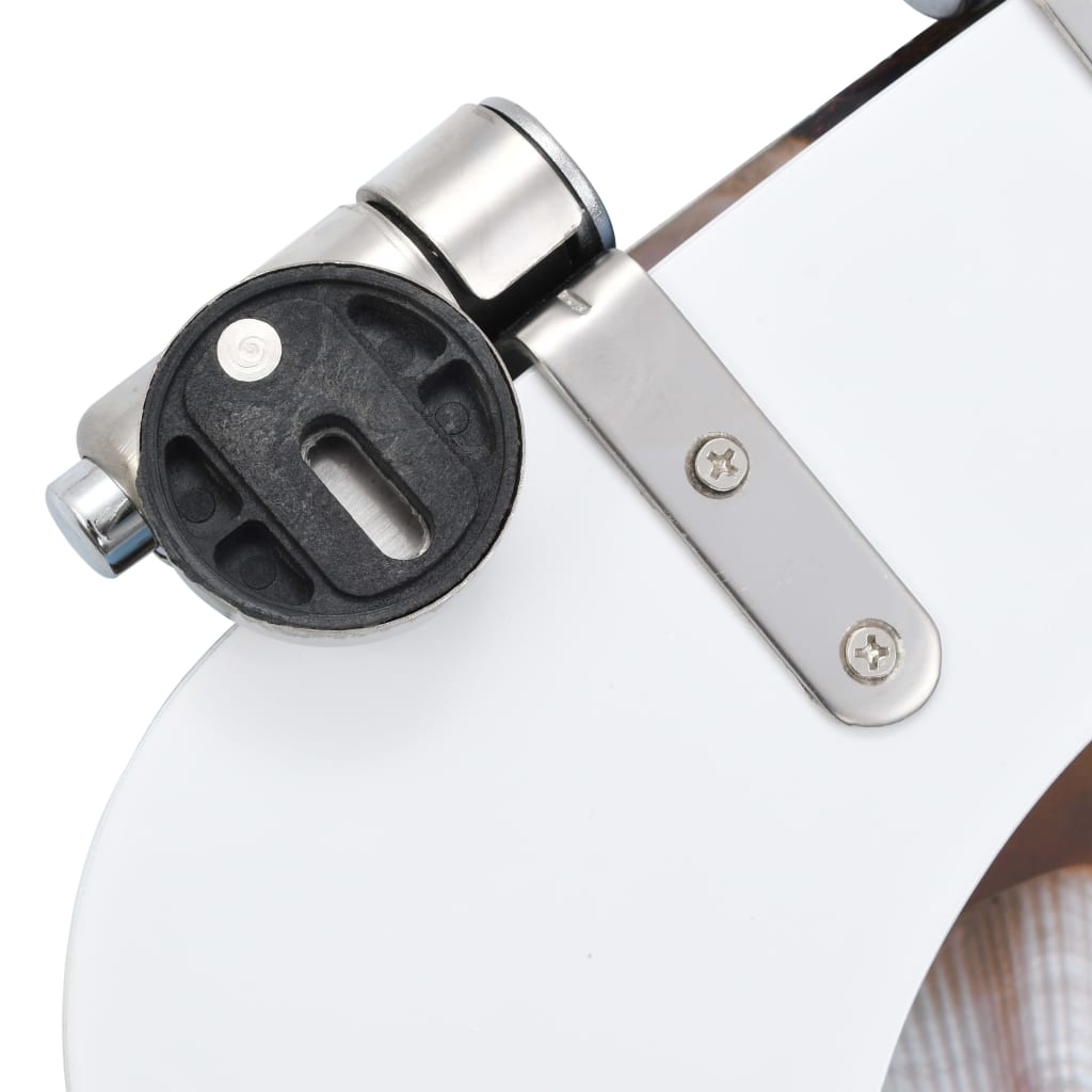 Tavoletta WC Coperchio Chiusura Morbida MDF Design a Conchiglie cod mxl 40401