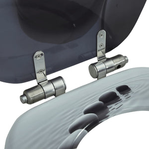 Tavoletta WC Coperchio Chiusura Morbida MDF Design a Pietre 143928