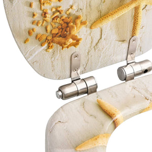 Tavoletta WC Coperchio Chiusura Morbida MDF Stella Marina cod mxl 76541