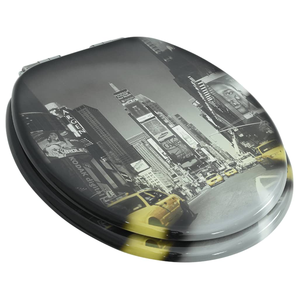 Tavoletta WC Coperchio Chiusura Morbida MDF New York cod mxl 69750