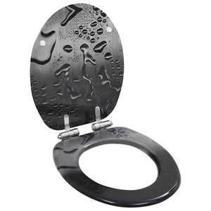 Copri sedile WC MDF chiusura rallentata gocce d'acqua 02_0002903