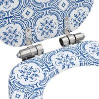 Tavoletta WC Coperchio Chiusura Morbida MDF Design Porcellana 143934