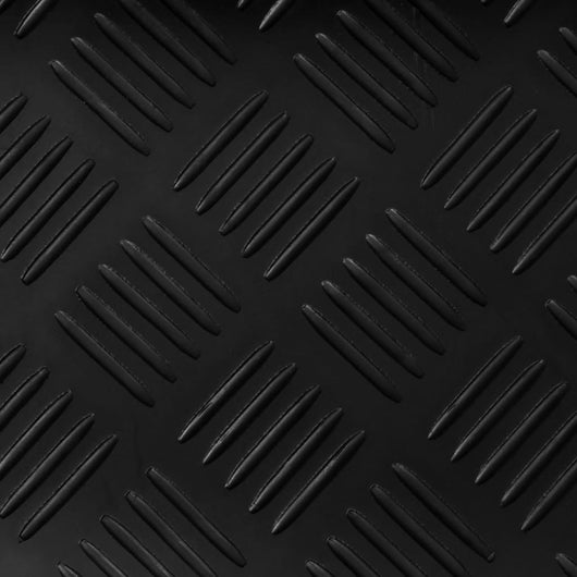 Tappetino Antiscivolo in Gomma 1,5x2 m 3 mm a Quadri 143947