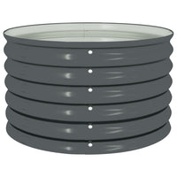 Letto Rialzato Giardino 80x80x44 cm in Acciaio Zincato Grigio 45530