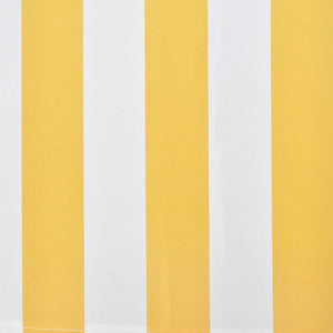 Tenda da Sole Pieghevole Manuale 300 cm Gialla/Bianca 275558