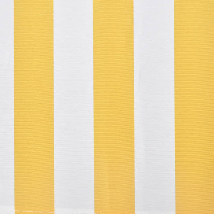 Tenda da Sole Pieghevole Manuale 300 cm Gialla/Bianca 275558