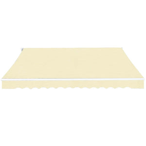 Tenda da Sole Pieghevole Manuale 400 cm Crema 275572