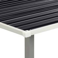 Capanno con Porte Scorrevoli Antracite 386x205x178cm Acciaio cod mxl 55678