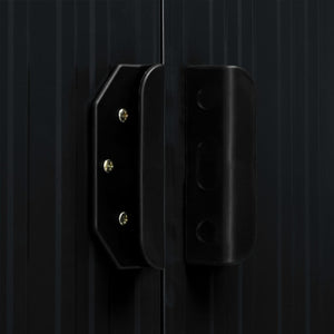 Capanno con Porte Scorrevoli Antracite 386x205x178cm Acciaio cod mxl 55678