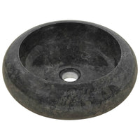 Lavabo bagno diametro 40 x 12 cm Marmo nero 02_0002550