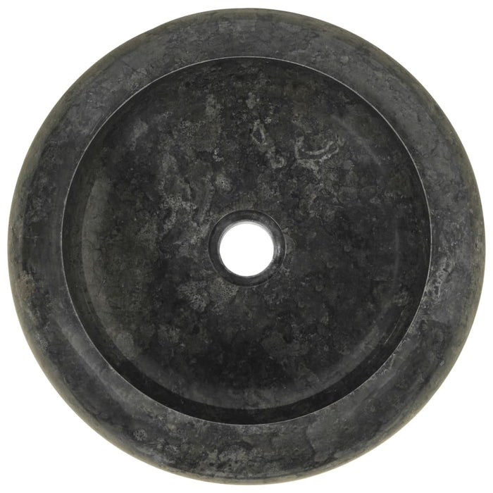 Lavabo bagno diametro 40 x 12 cm Marmo nero 02_0002550