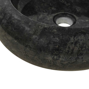 Lavandino 40x12 cm in Marmo Nero 142766