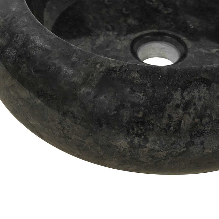 Lavandino-Lavabo-Lavello 40x12 cm in Marmo Nero 635576