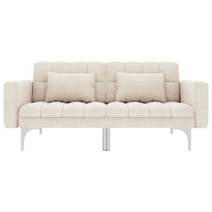 Divano letto 175,5 x 98 x 57,5 ​​cm tessuto crema 02_0020186