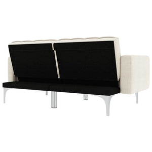 Divano letto 175,5 x 98 x 57,5 ​​cm tessuto crema 02_0020186