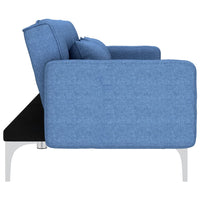 Divano Letto Blu in Tessuto 247220