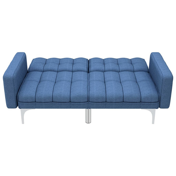 Divano letto trasformabile versatile 1755 x 84 x 795 cm tessuto blu 02_0018986
