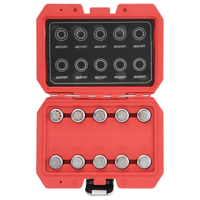 Set di chiavi per dadi antifurto ruote 10 pezzi per VW 02_0004206