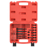 Set di candelette 22 pezzi per auto, garage, attrezzi, rubinetto elicoidale, punta filettata, estrattore per dado, guida per trapano, 8 e 10 mm 02_0004202