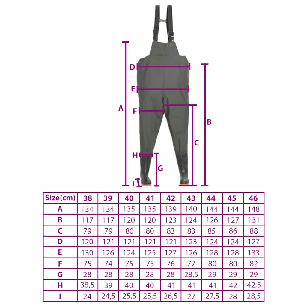 Pantaloni Impermeabili con Stivali Verdi Taglia 42 133657