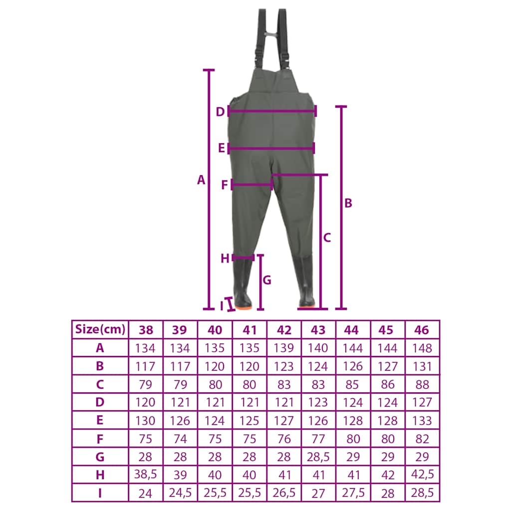 Pantaloni Impermeabili con Stivali Verdi Taglia 43 133658