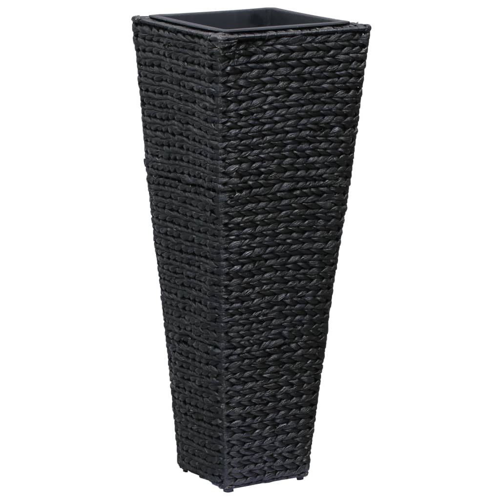 Fioriera aiuola rialzata piante fiori giardino 3 pezzi giacinto d'acqua nero 02_0001343