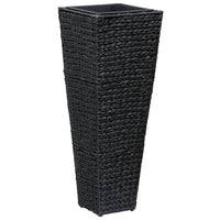 Fioriera aiuola rialzata piante fiori giardino 3 pezzi giacinto d'acqua nero 02_0001343