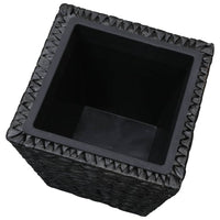 Letti Rialzati 3 pz in Giacinto Intrecciato Nero 45573