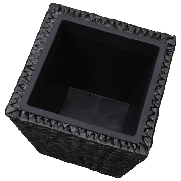 Letti Rialzati 3 pz in Giacinto Intrecciato Nero 45573