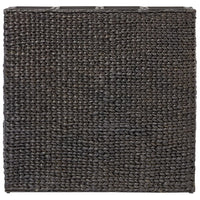 Fioriere da Giardino con 4 Vasi in Giacinto Intrecciato Nere 45576