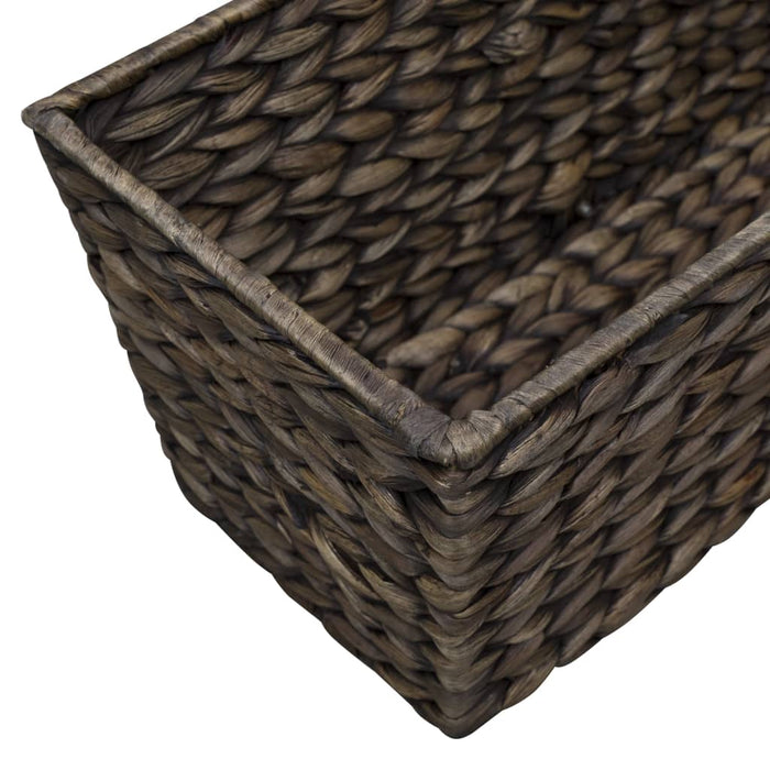 Set di 2 fioriere in giacinto d'acqua 39 cm marrone scuro 02_0000883